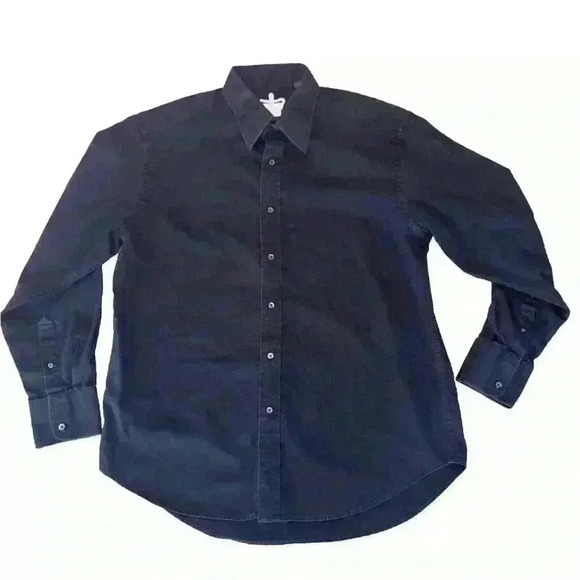 Robert Graham All Black w/ pattern & Crown Emboridered Tag Long Sleeve Size XL - Picture 1 of 13